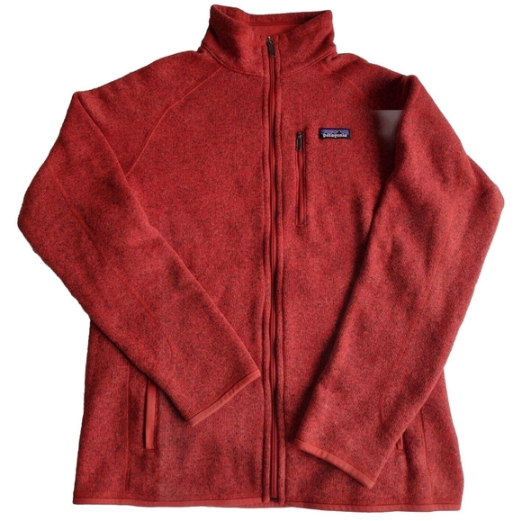 Patagonia Other - Patagonia Better Sweater Jacket Full Zip Men's Large Clay Mock Neck Pockets